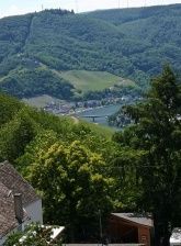 Ausblick vom Balkon der FeWos