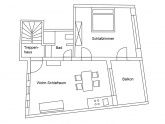 Grundriss Burgunder-Wohnung