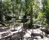 Terrasse und wilder Garten