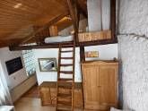 Aufgang zu Giebel Bett 