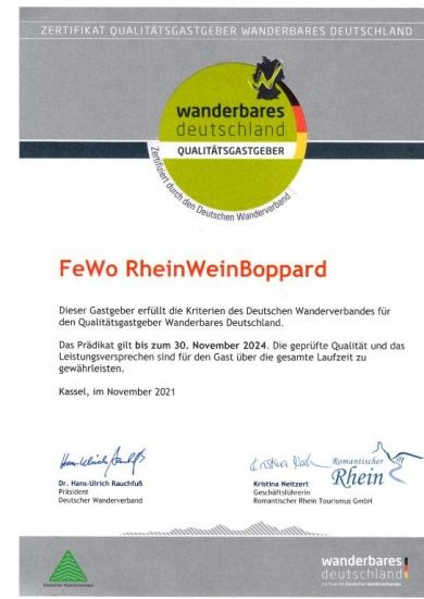Fewo RheinWein mit Wallbox -ideal zum radeln und wandern - separater Eingang