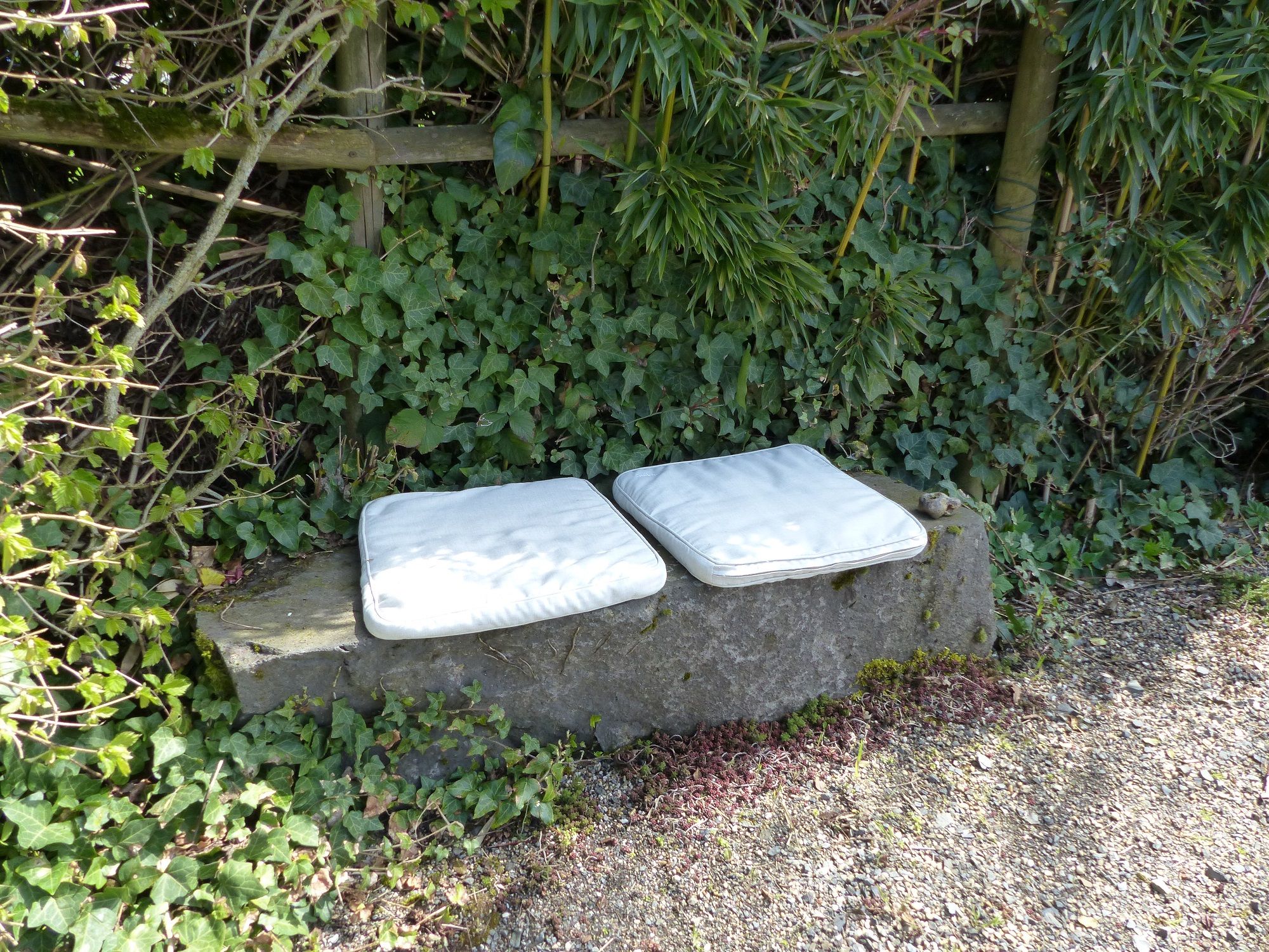 Sitzen am Schwimmteich