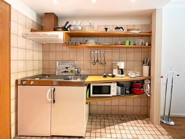 kleine Küche mit vielen Extras