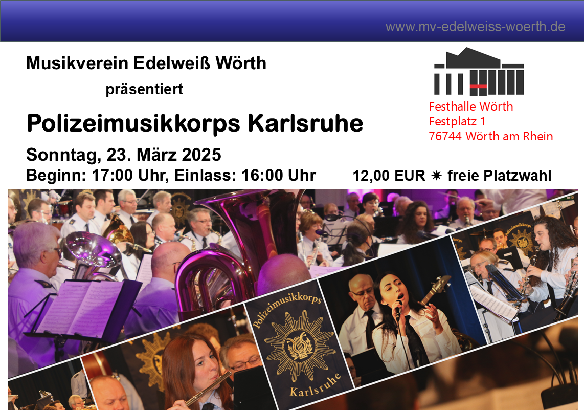 Benefizkonzert des Polizeimusikkorps Karlsruhe